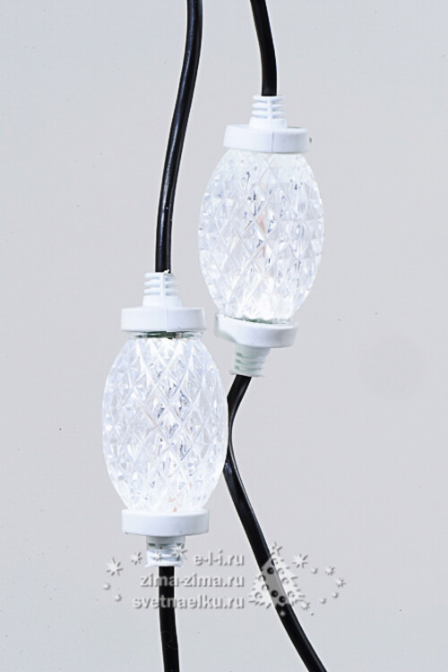Электрогирлянда Строблампы Звездопад 10 строб LED ламп 4.5 м, прозрачный ПВХ, соединяемая, IP44 Царь Елка
