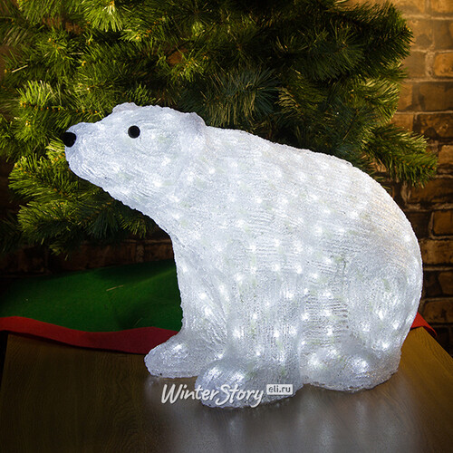 Медведь светящийся "MOMMY", 60 см, уличный, акрил, 270 холодных белых LED ламп Kaemingk