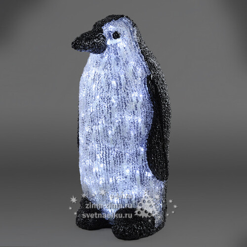 Пингвин "Арктический" светящийся 40 см, уличный, акрил, 80 холодных белых LED ламп Kaemingk
