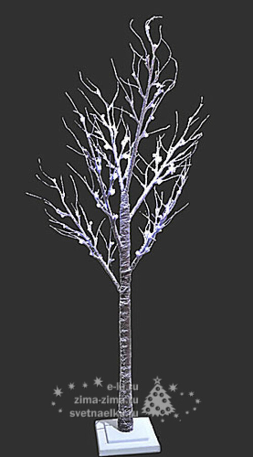 Светодиодное дерево "Заснеженное",  125 см, уличное, 48 LED ламп, холодный белый Kaemingk