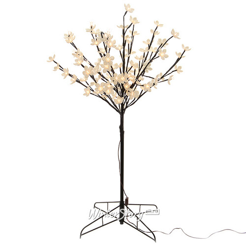 Светодиодное дерево Цветущая Яблоня 120 см, 128 теплых белых LED ламп, IP44 Kaemingk