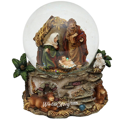 Снежный шар Святое Семейство в Вифлееме, 9 см Sigro