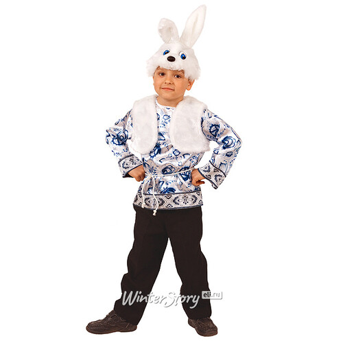 Карнавальный костюм Зайчонок Ванятка, рост 122 см Батик