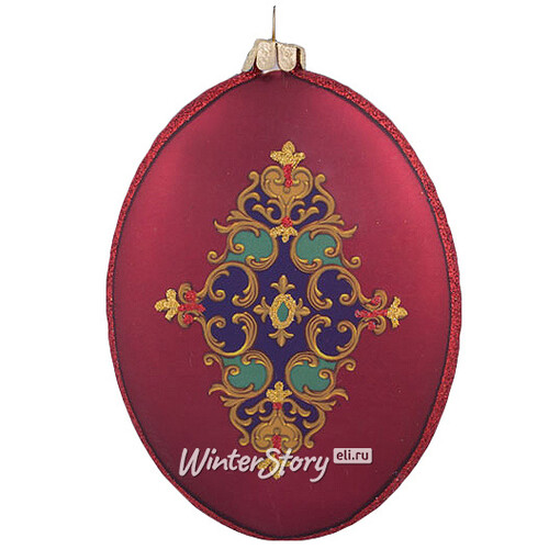 Елочное украшение Христианские мотивы - Мадонна сидящая 10 см стекло, подвеска Holiday Classics