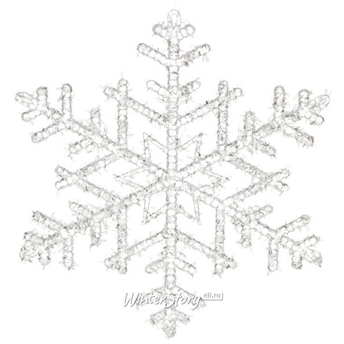 Елочная игрушка Снежинка Кристальная 18 см, подвеска Kaemingk