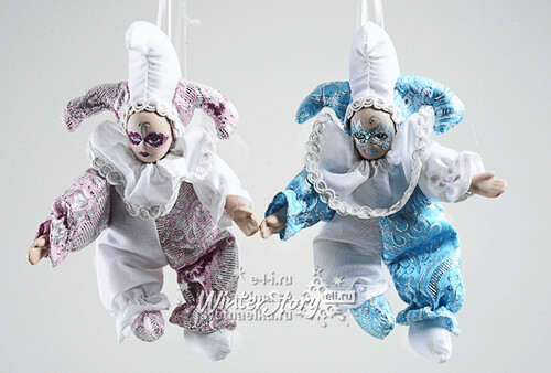 Елочное украшение Изящная Куколка 16 см голубой, подвеска Kaemingk