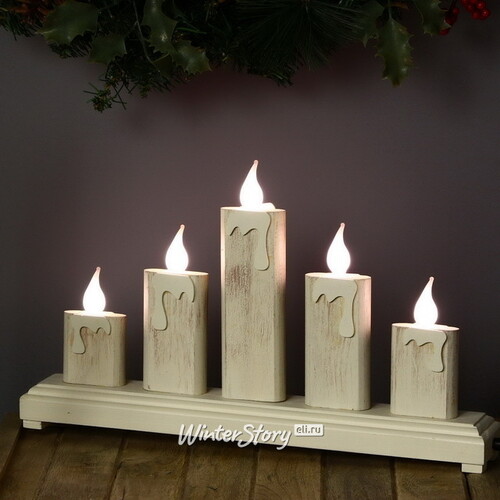 Светильник-горка Сияющие свечи 37*22 см, 5 свечей Sigro