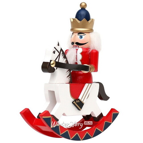 Декоративная фигурка Щелкунчик - Королевский Всадник в красном мундире 15 см Sigro
