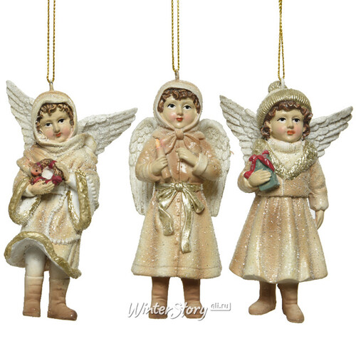 Елочная игрушка Ангел Агнис - Рождественская песнь 11 см, подвеска Kaemingk