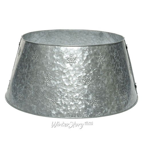 Металлическая корзина для елки Snowflakes: Silver 70*28 см, складная Kaemingk