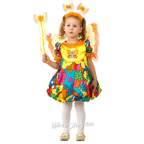 Карнавальный костюм Бабочка, рост 104 см Батик