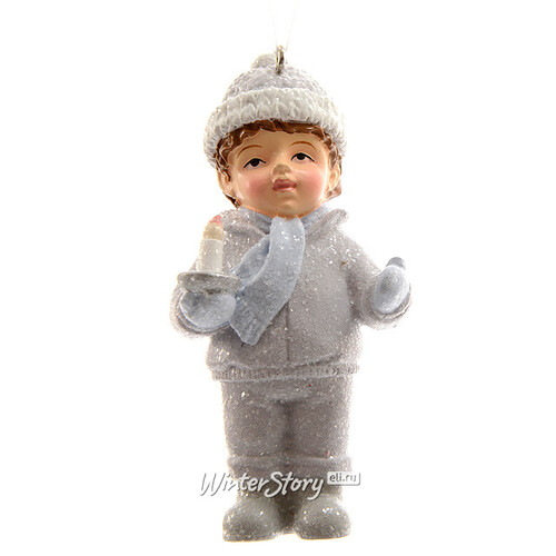 Елочная игрушка Рождественская Песенка - Мальчик 4*3*8 см, подвеска Kaemingk