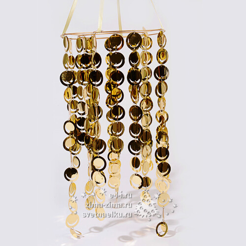 Подвесная композиция Капли дождя, 60*30 см, золото Kaemingk