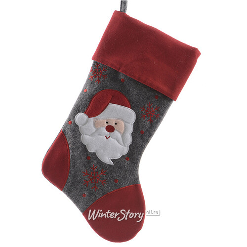 Носок для подарков "Рождественская Классика Санта", 45 см Kaemingk