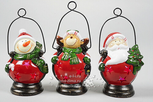 Елочная игрушка "Рождественская фигурка" с LED-лампами, 8*6.5*11 см Kaemingk