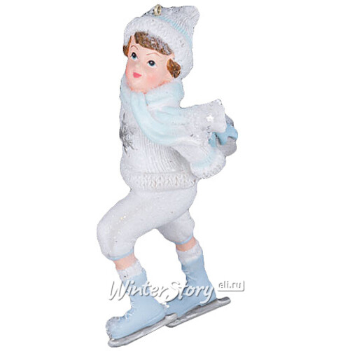 Елочная игрушка Мальчик на Коньках из Ледяной Сказки 11 см, подвеска Holiday Classics