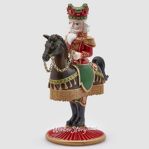 Декоративный подсвечник Щелкунчик - Prince Theodore Christmas 33 см красный EDG