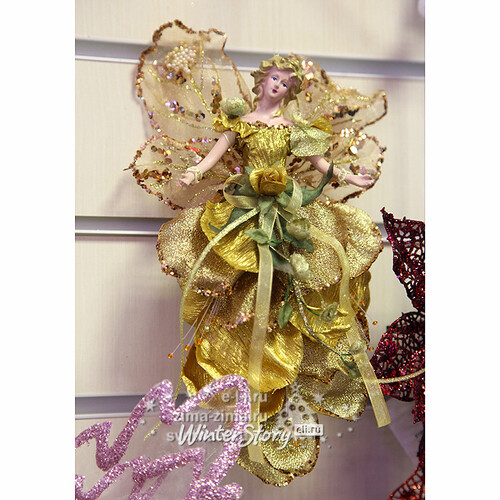 Елочное украшение Цветочная Фея-Роза 23 см, подвеска Eggl