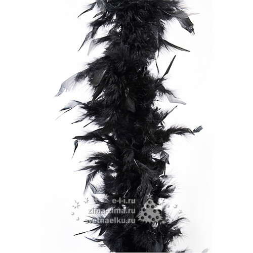 Гирлянда Боа из перьев, 184 см, черный Kaemingk
