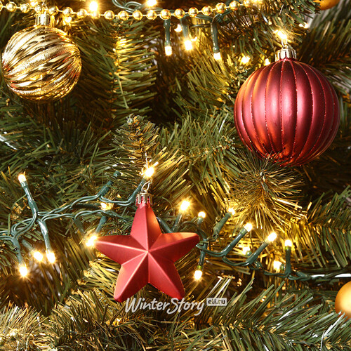 Искусственная елка с гирляндой и игрушками Лапландия: Royal Christmas 210 см, 700 теплых белых LED, контроллер, ПВХ Winter Deco