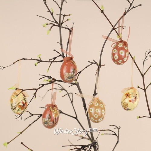 Пасхальные украшения Яйца Easter Etude 6 см, 6 шт, подвеска Kaemingk