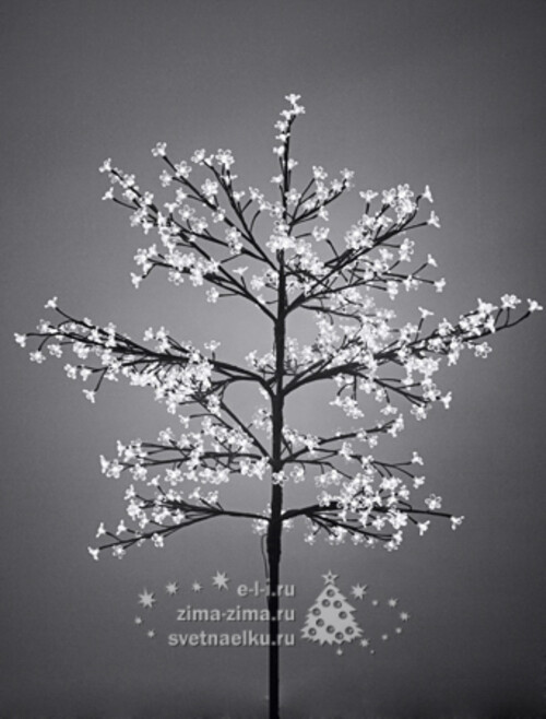Светодиодное дерево "Сакура", 250 см, уличное, 1440 БЕЛЫХ LED ламп BEAUTY LED