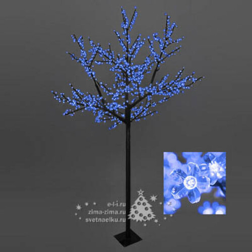 Светодиодное дерево "Сакура", 250 см, уличное, 600 СИНИХ LED ламп, КОНТРОЛЛЕР Ели Пенери