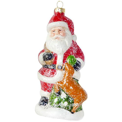 Елочная игрушка Добрый Санта 14 см, подвеска Новогодняя Сказка