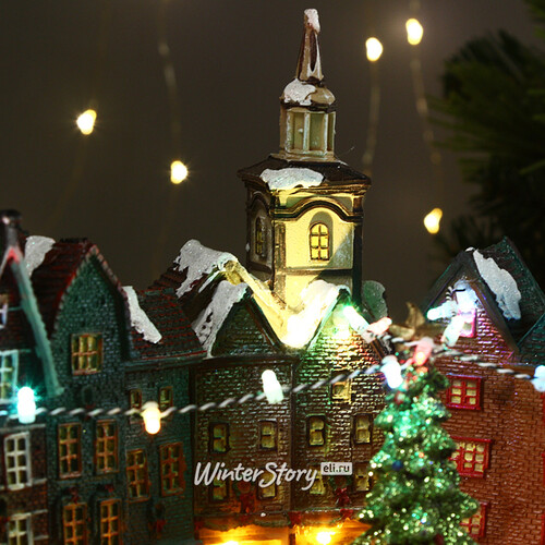 Светящаяся композиция Рождество в Копенгагене 38*25*26 см, с движением и музыкой Kaemingk