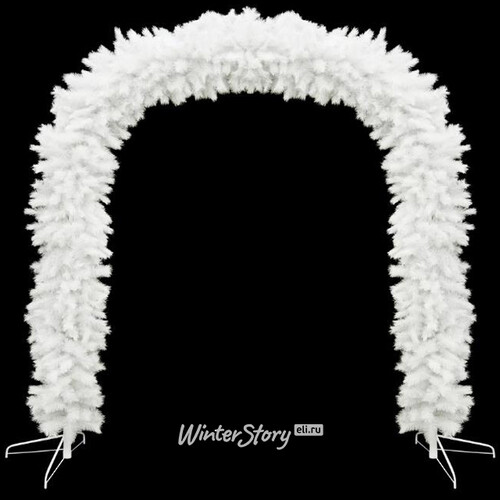 Арка хвойная декоративная 210*185 см белая, ПВХ Ели Пенери