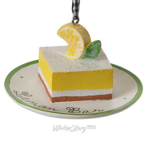 Елочная игрушка Сладости Фламандских Пекарен: Dessert al Limone 5 см, подвеска Kurts Adler