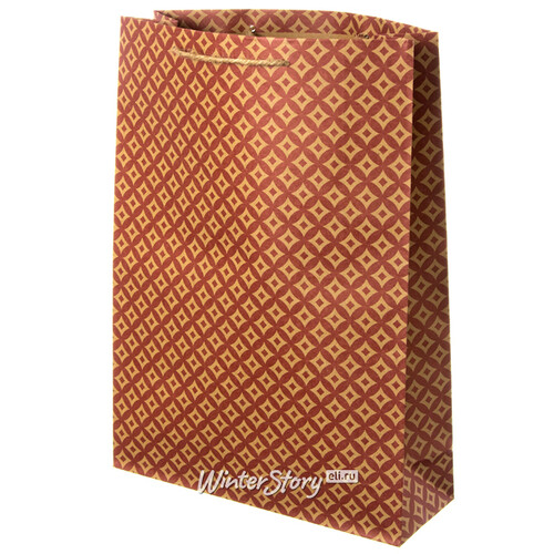 Подарочный пакет Норвежские Орнаменты - Ромбики 35*25 см Koopman