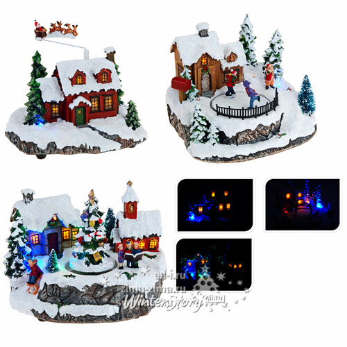 Светящаяся композиция "Зимние Забавы" 20x14,5x16,5 см, музыка, LED лампы, анимация Koopman