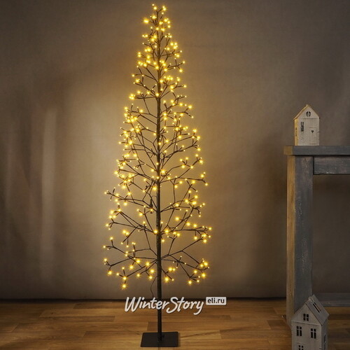 Светящаяся елка Бруклин 180 см, 400 теплых белых LED ламп, IP44 Koopman