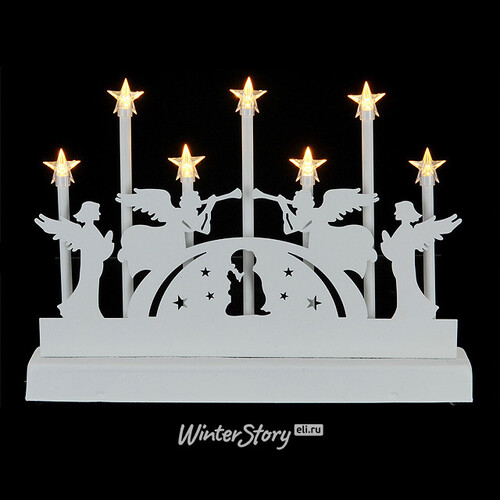 Светильник Рождественская молитва 32*22 см, 7 теплых белых LED ламп, батарейка Koopman