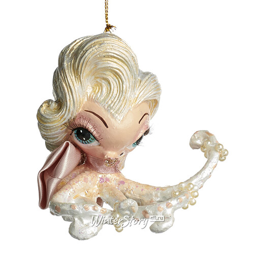 Елочная игрушка Осьминожка Ингрид - Glamorous Sea 10 см, подвеска Goodwill