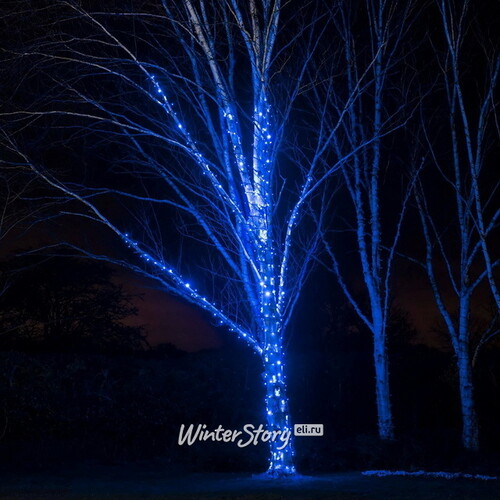 Гирлянды на дерево Клип Лайт Quality Light 30 м, 300 синих LED ламп, черный ПВХ, IP44 BEAUTY LED