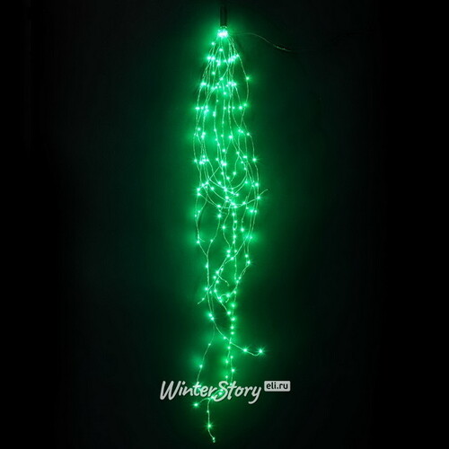 Гирлянда Лучи Росы 25*2.5 м, 700 зеленых MINILED ламп, проволока - цветной шнур BEAUTY LED