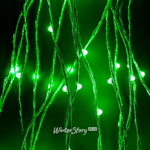 Гирлянда Лучи Росы 25*2.5 м, 700 зеленых MINILED ламп, проволока - цветной шнур BEAUTY LED