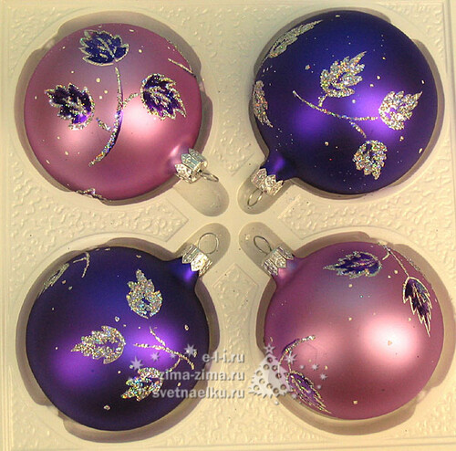 Набор новогодних елочных шаров «Изящный»