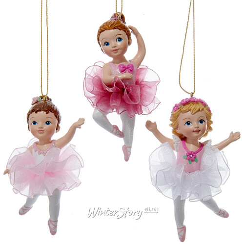 Елочное украшение Малышка-Балерина Шерил - Воздушные Танцы 10 см, подвеска Kurts Adler