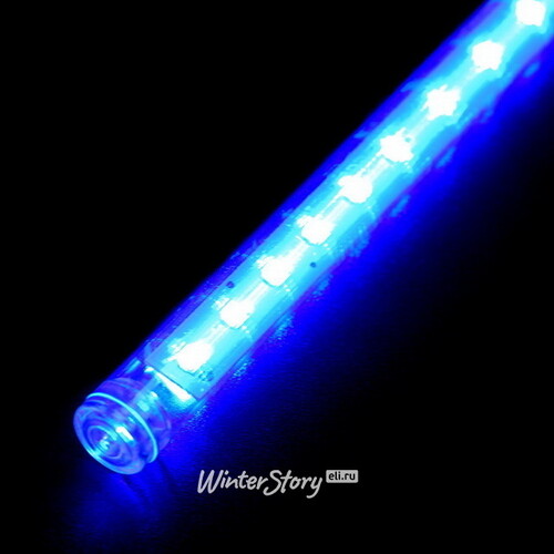 Светодиодная гирлянда Тающие Сосульки 5*0.3 м, 160 холодных белых/синих LED ламп, черный ПВХ, 5 м, IP44 BEAUTY LED