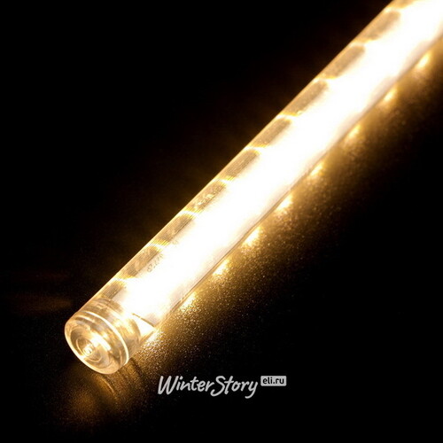Светодиодная гирлянда Тающие Сосульки 10*0.8 м, 840 теплых белых LED ламп, черный ПВХ, 10 м, IP44 BEAUTY LED