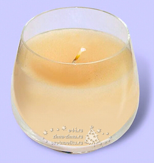 Свеча ароматическая в стакане Ваниль, 7.4*6.8 см Candleslight
