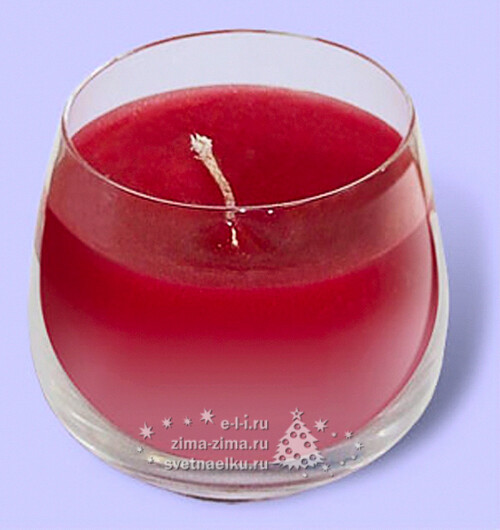 Свеча ароматическая в стакане Вишня, 7.4*6.8 см Candleslight