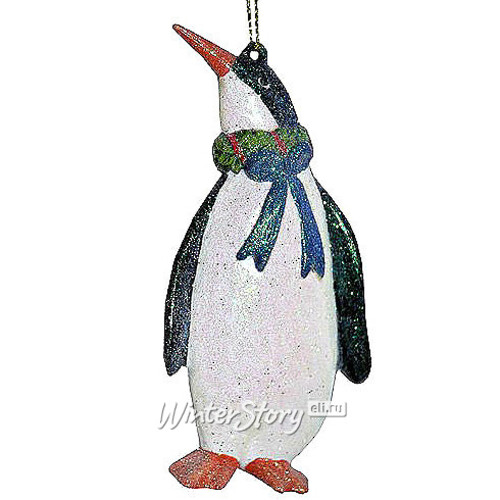 Елочная игрушка "Пингвин Праздничный", подвеска Царь Елка