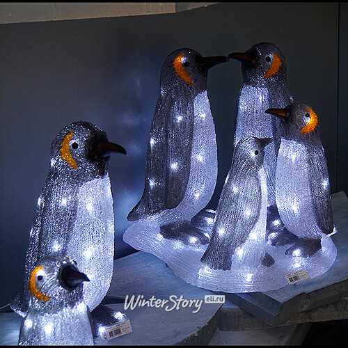 Пингвин Императорский светящийся 43 см, 34 LED ламп, IP44 Kaemingk