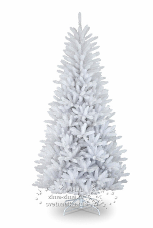 Искусственная белая елка Данхил, 1.37 м, ПВХ National Tree Company