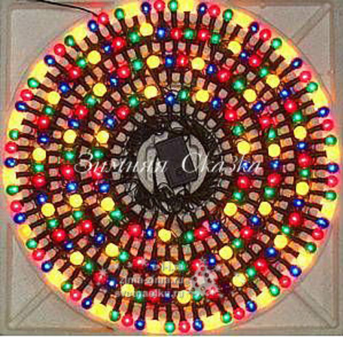 Гирлянда для дома Жемчужная 140 разноцветных микроламп, 7 м, зеленый ПВХ, контроллер Snowmen