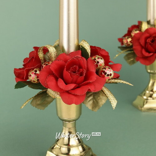 Венок для свечи Розы Dolce Vita 10 см Swerox